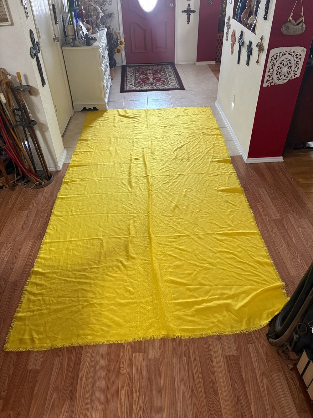 Bright Yellow Home Bedding Throw Blanket - Unbranded